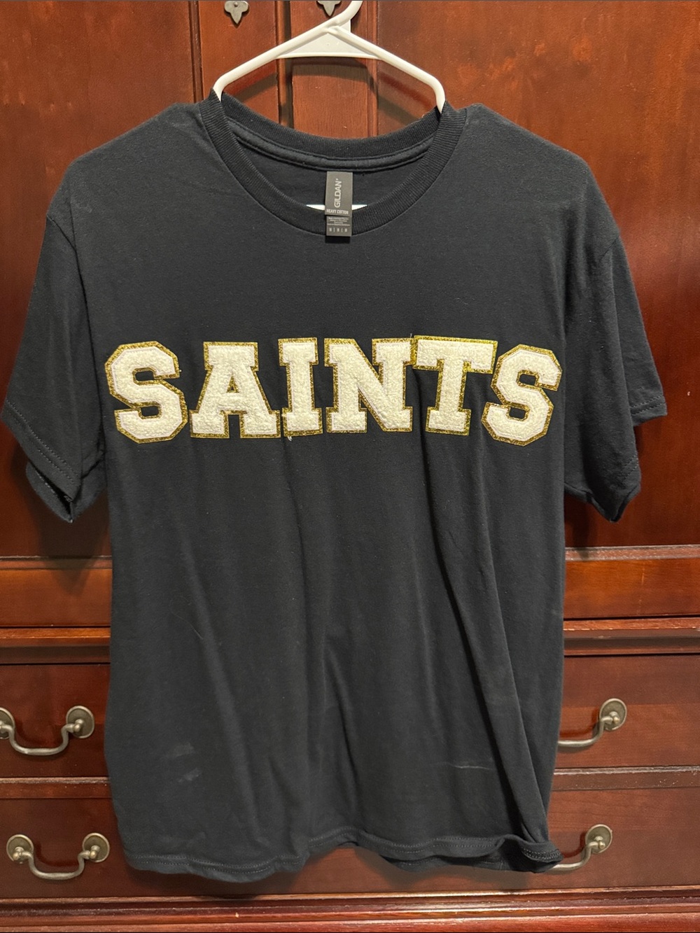 Gildan Black Tee with Gold